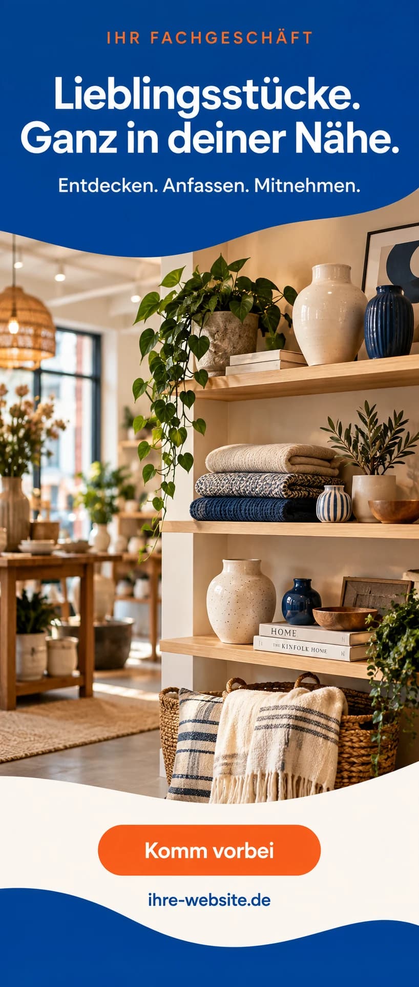 Lieblingsstücke. Ganz in deiner Nähe. – Designentwurf für Einzelhandel
