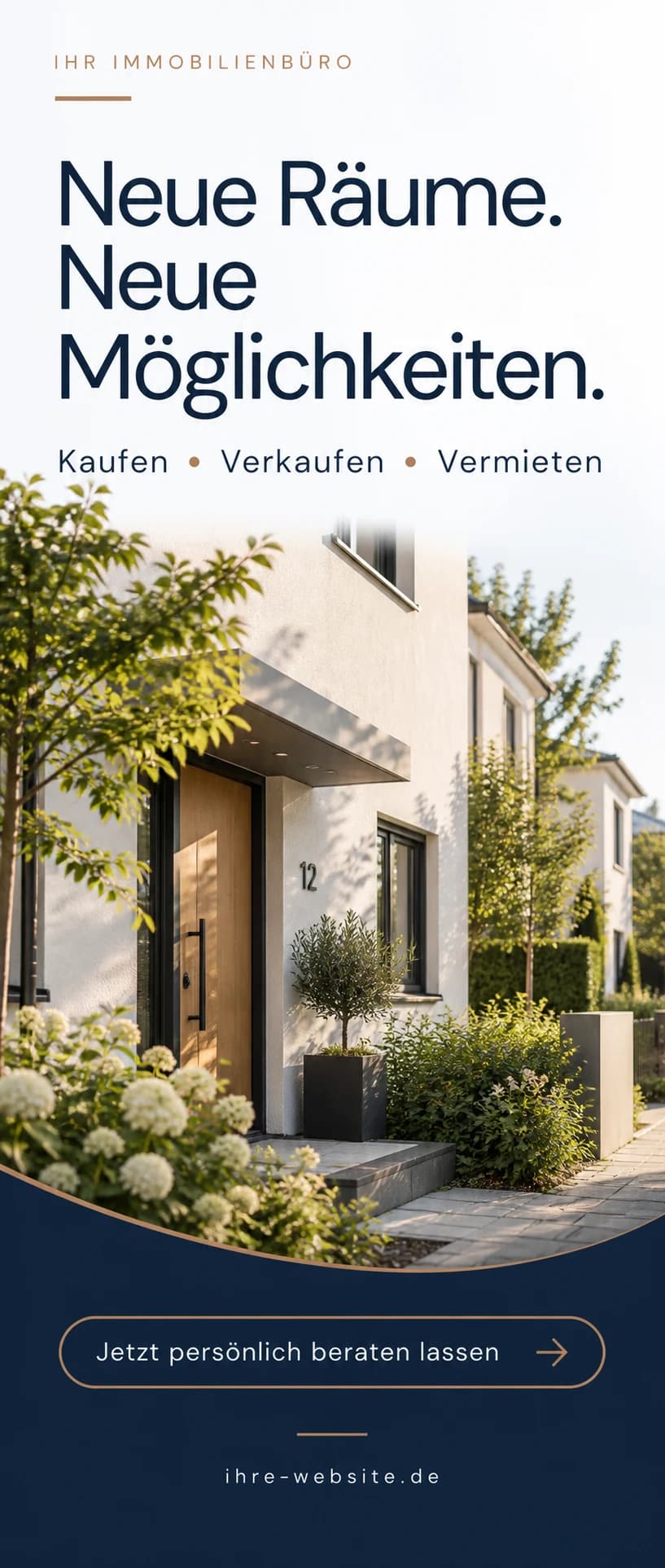 Neue Räume. Neue Möglichkeiten. – Designentwurf für Immobilien
